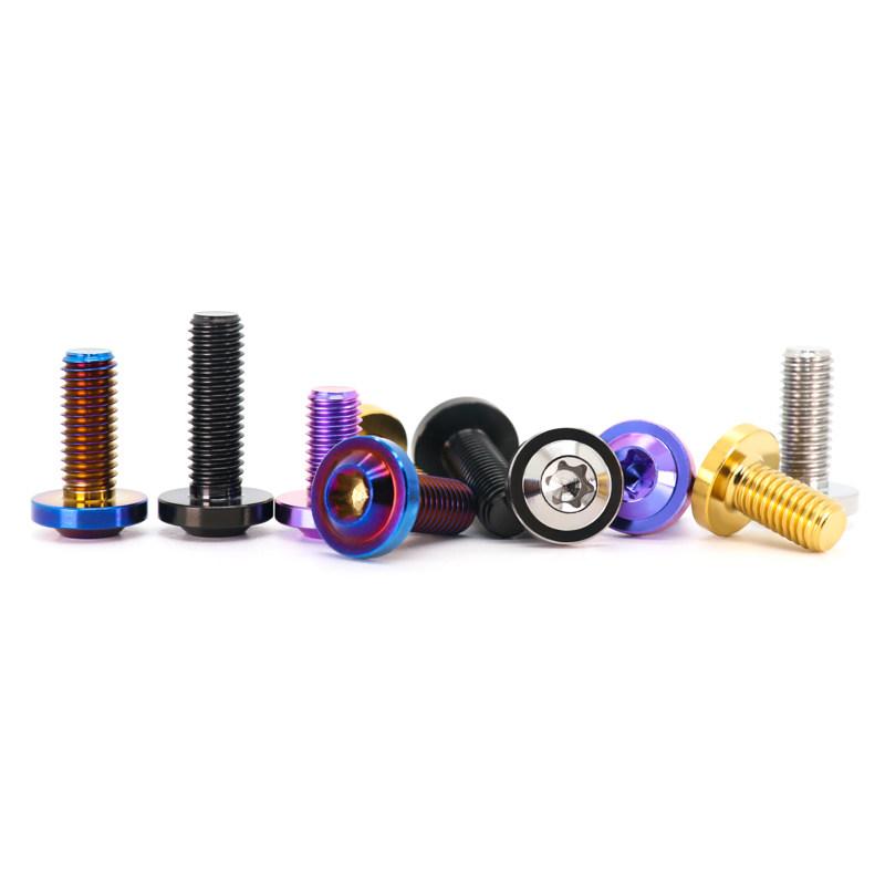 1pcs Truss Torx Head Screw Titanium Ti Bolt M4 M5 M6 M8 Length:10-60mm For Motorcycle,Bicycle Part Modification Fasteners