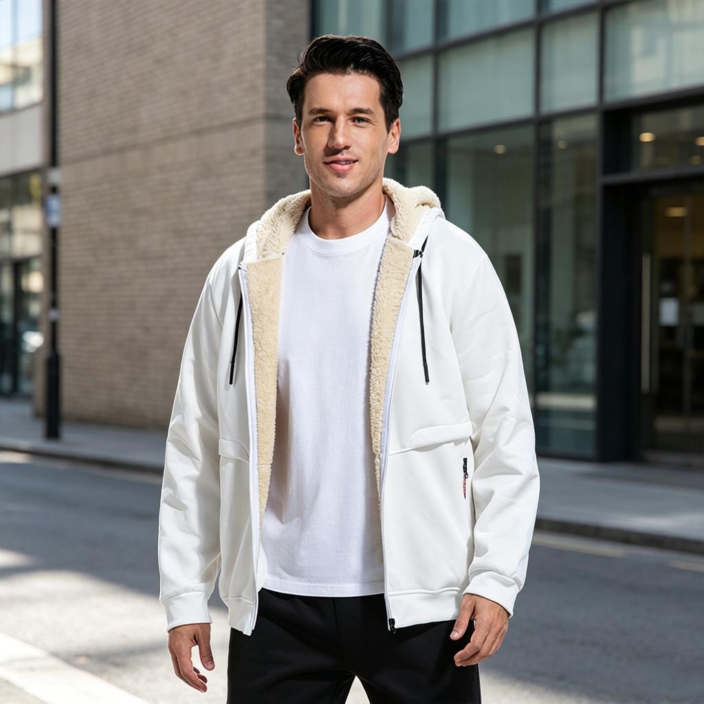 Unisex European Size Sweatshirt, Thick Warm Jacket for Spring and Fall