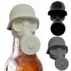 Funny Gas Mask Beer Bottle Cap Reusable Beer Bottle Cover Beer Bottle Topper for Liquor Preservation & Dustproofing