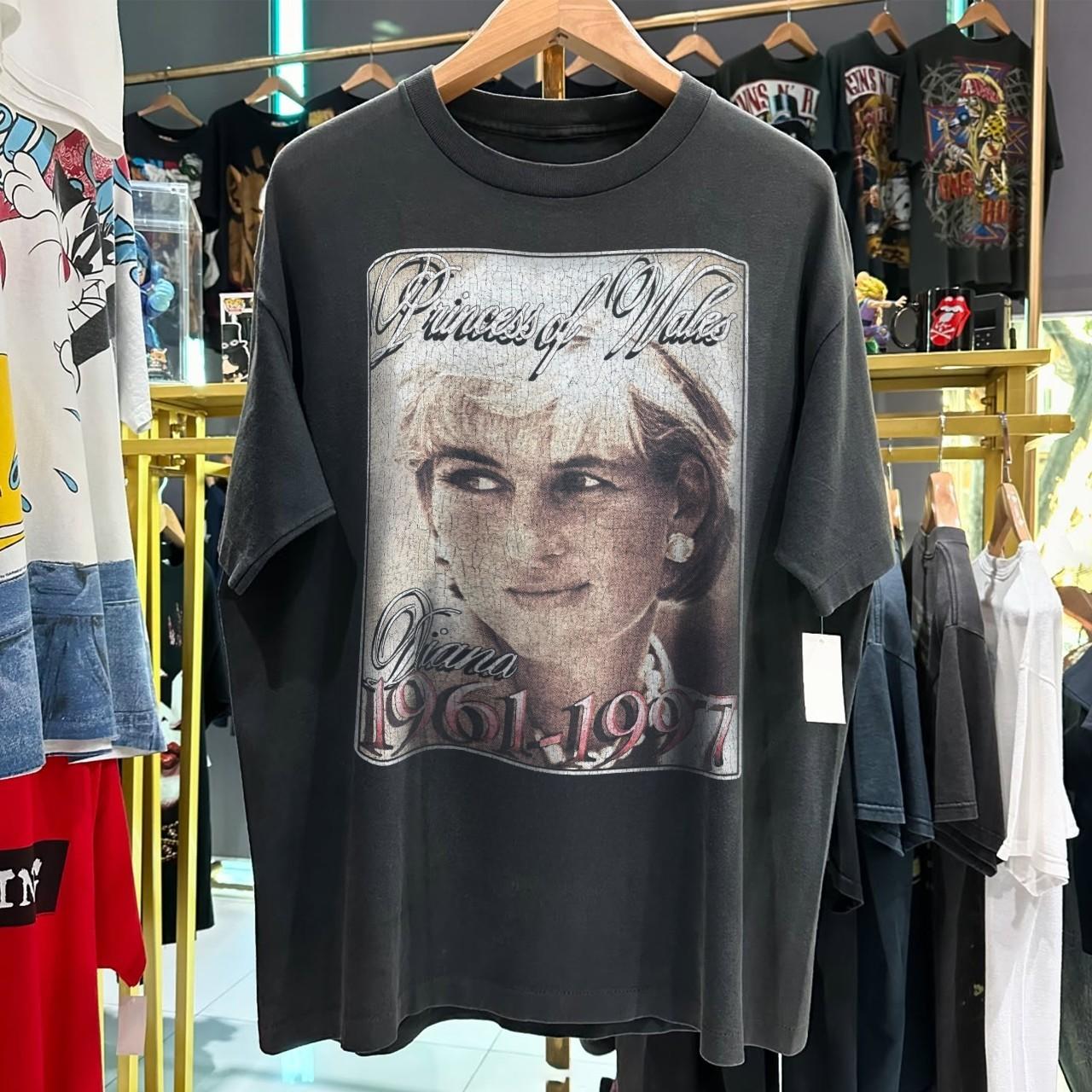 1997 Diana Princess Of Wales Rap Aged T-Shirt Black M 4XL