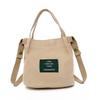 Fashion All-match Girl Mini Crossbody Bag Original Canvas Letter Labeling Shoulder Bag Art Canvas Bag