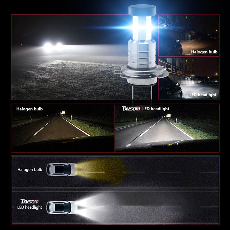 110W 30000Lm H7 Led Car Headlight Conversion Globes Canbus Bulbs Beam 6000K Kit