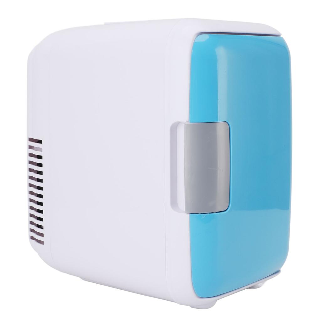 4L Personal Fridge Cooler Blue DC 12V Car Compact Small Refrigerator for Cosmetics Drinks Fruit