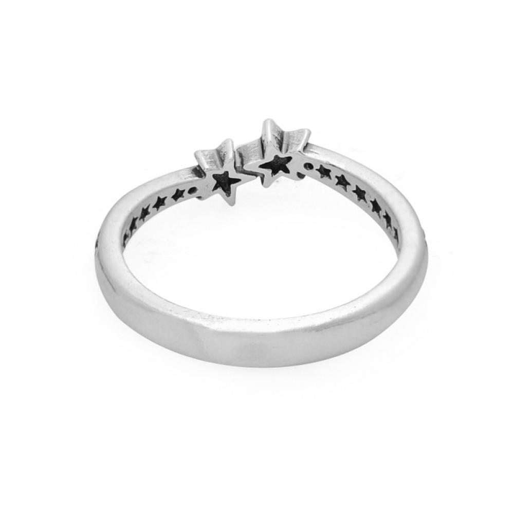 Pandora 192365c01 Moment Sparkling Shooting Star Star Silver Ring