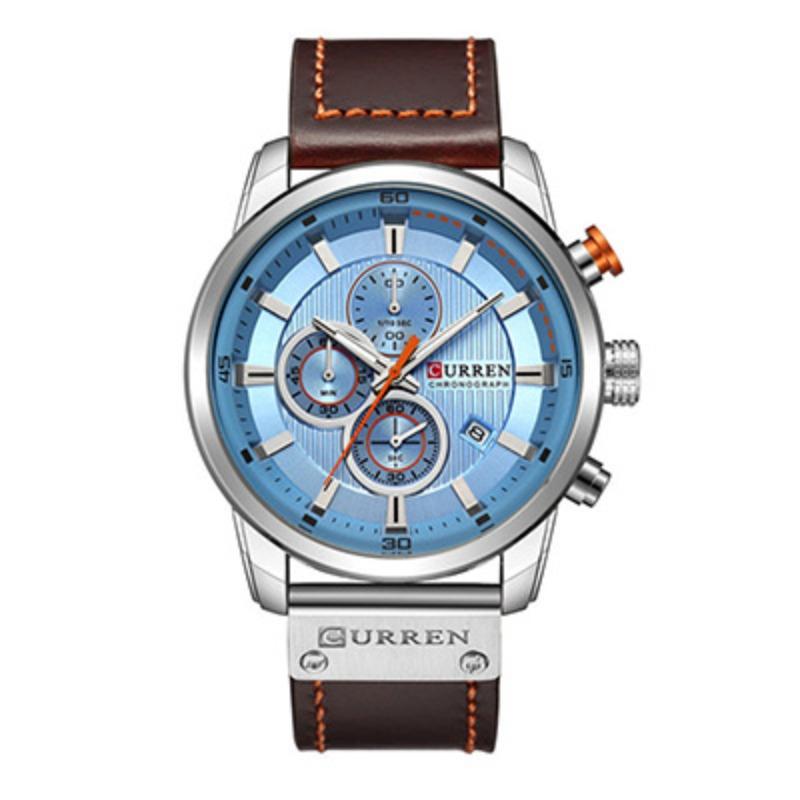 Curren Careen Belt Calendar Business Six-Pin Small Dial Waterproof Watch Men's Watch