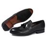 Fashion Tassel Loafers Men'S Business Casual Leather Shoes Men'S One-Pedal Genuine Leather Embossed Versatile Men'S Shoe Factory