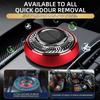 1pcs Solar Aromatherapy Car Interior Air Freshener Center Console Decoration Rotatable Rotation Fragrance Ornament Air Freshener