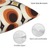 1970S Orange Mid-Century Modern Circle Square Pillowcase Cushion Cover Pillow Case Throw Pillow Cover For Home Sofa Living Room