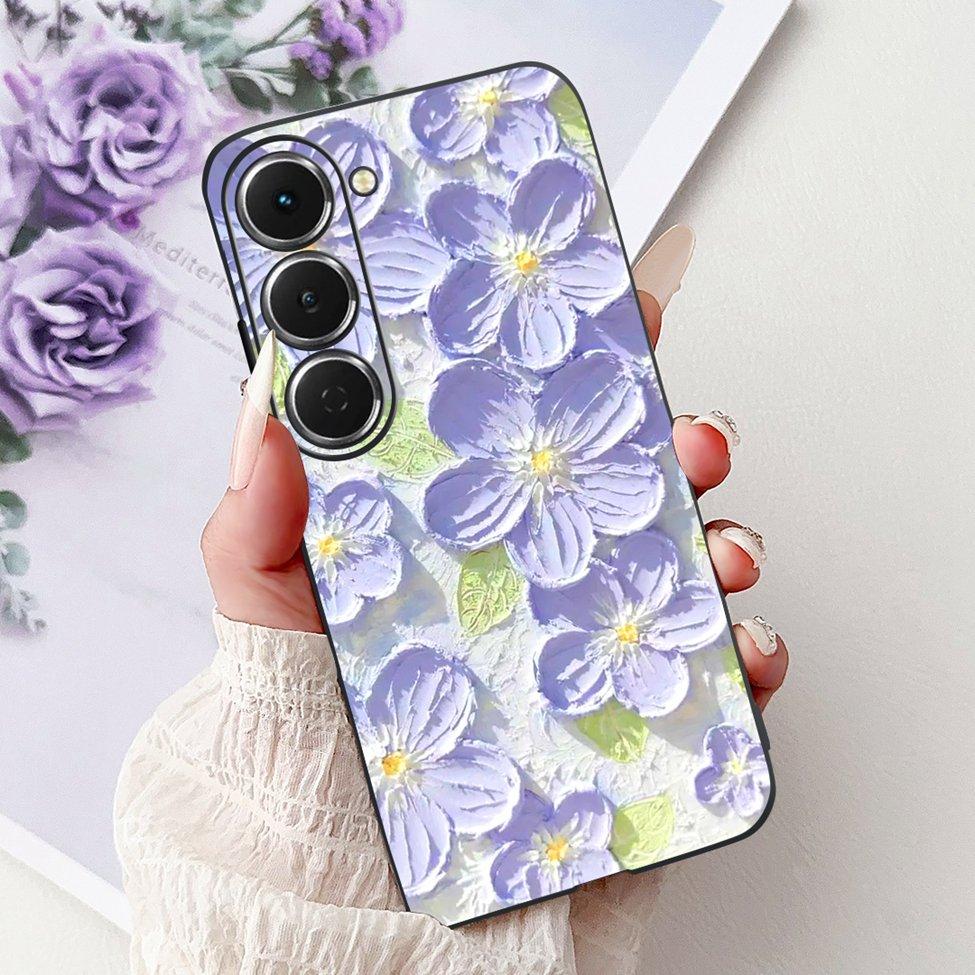 Casing For Tecno Spark 40Pro KM6 Cover For Techno Spark 40 Pro Case Silicone Luxury Butterfly Love Fashion Flowers Cool Painted