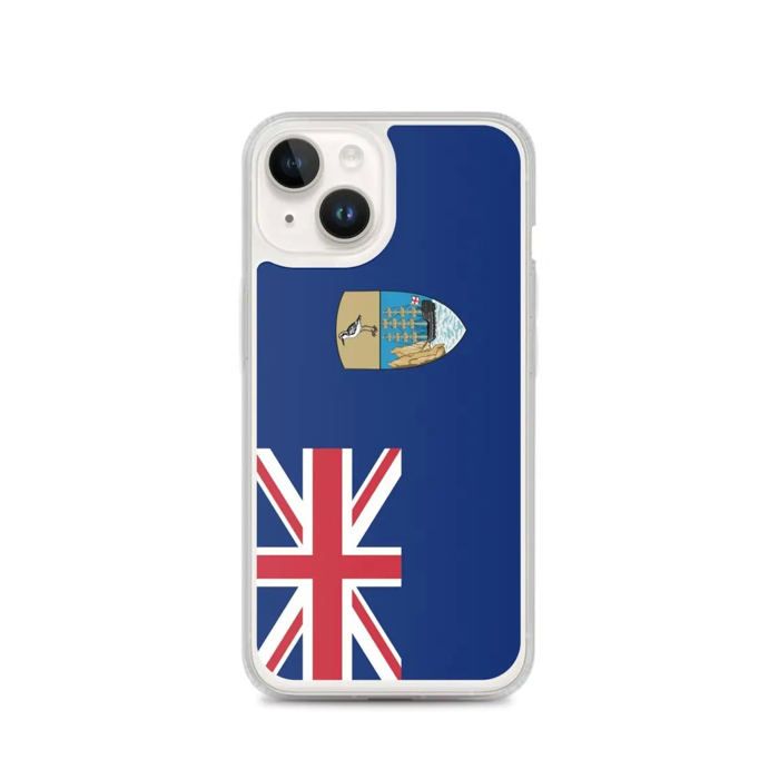 Coque Télephone Drapeau Sainte-Hélène, Ascension et Tristan da Cunha - iPhone 14