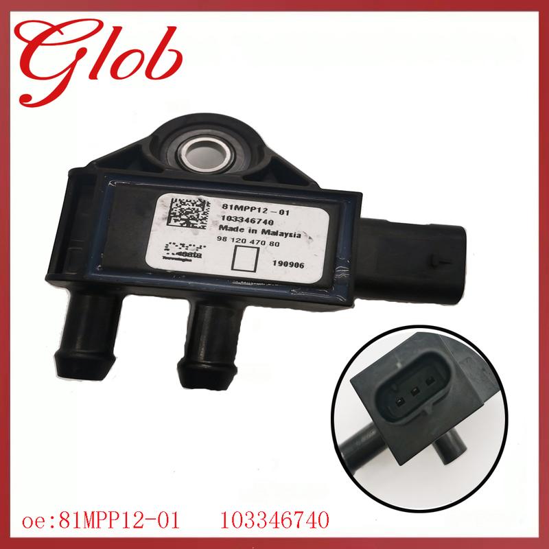 81MPP12-01 Pressure Difference DPF Sensor 9812047080 103346740 For Sensata Renault CITROEN PEUGEOT Exhaust Pressure Sensor