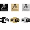 WiFi Logo DIY Mirror Wall Sticker for Restaurant, Office, Salon, Bedroom, Shop, Kindergarten Decor.