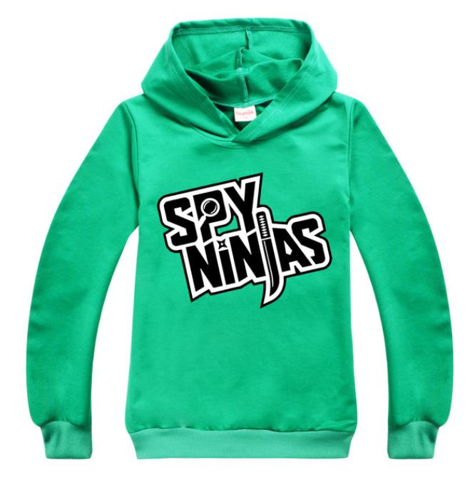 Nye Spy Ninjas Børnetøj Bomuld Hættetrøje Streetwear Sweatshirt Tegneserie Pullover Hip Hop Teenager Drenge Piger Tøj