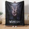 1pc Addams Family Wednesday9 Blanket, Gift, for Men and Women, Soft Blanket, Good for Sofa Bed Couch Travel, Lightweight Flannel Blanket