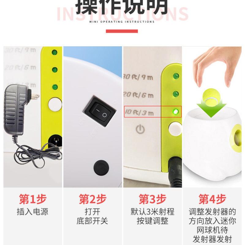 Automatic Dog Ball Launcher Interactive Pet Toy Tennis Ball Thrower Fetch Machine for Dogs