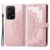 For Honor 200 Lite Case Stand Function Embossed Mandala Pattern PU Leather Phone Cover