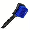 Car Tire Brush - Soft Bristles Long Handle Wheel Hub Cleaner for Auto Cleaning