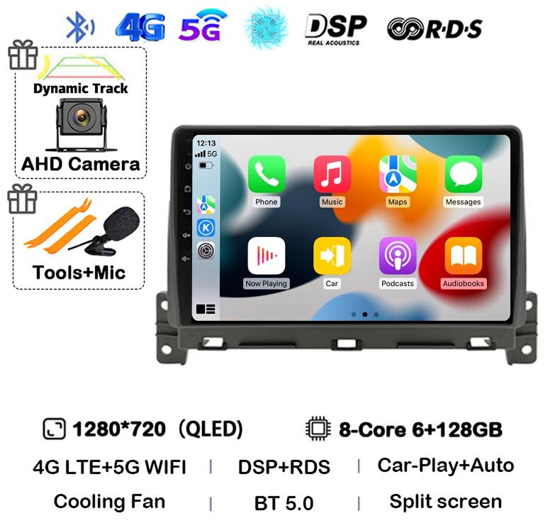Android 14 Carplay Auto Car Radio For Great Wall Wingle 7 2018 2019 2020 Stereo Video GPS Navigation WIFI Multimedia Player DSP