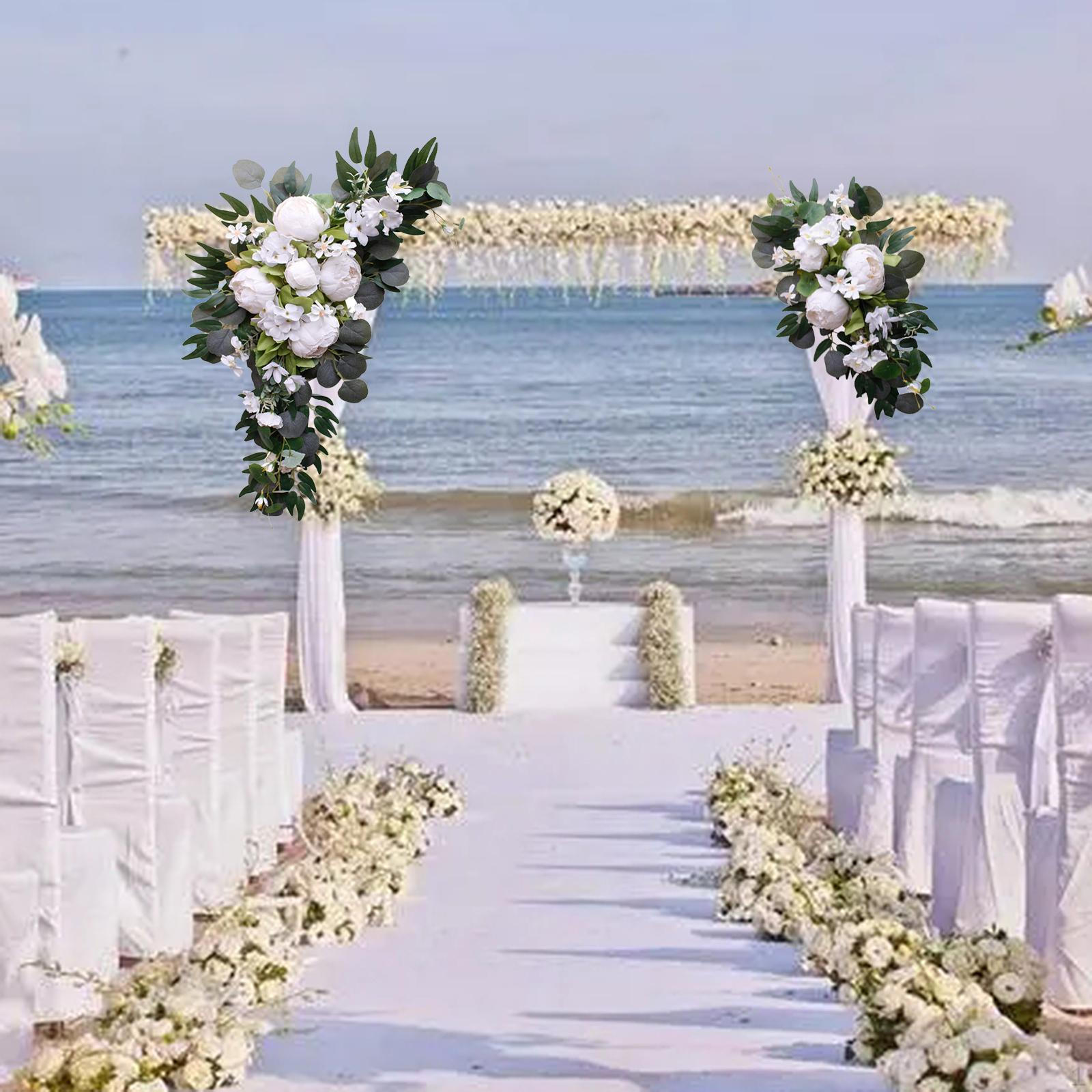 Silk Peony Floral Arrangement for Wedding Ceremony