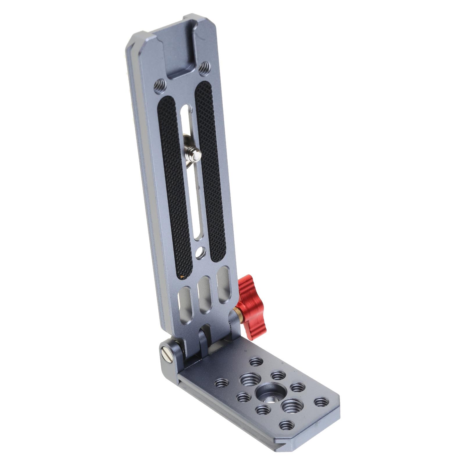 

Universal Folding DSLR Camera L Bracket Adjustable Angle Camera Aluminum Plate Suitable for Various Cameras Stabilizers