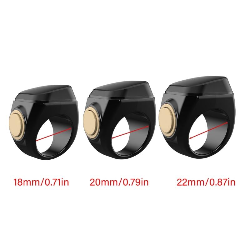 Electronic Intelligent Rings Counter With LCD Display Type C Charging Fit For Tasbih Prayer Counting Lightweight Design
