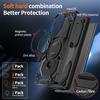 For Samsung Galaxy S24 Ultra Magnetic Case Ring Kickstand PC + TPU Hybrid Phone Cover