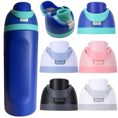 One Button Water Bottle Top Lid For OWala Cover Water Bottle Top Cap No Water Leakage Thermos Cup Lid For Cup16oz/24oz/32oz/40oz