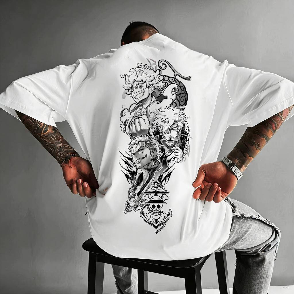 One Piece Japanese Anime Printed Unisexs TShirt Roronoa Zoro Boy Childrens Harajuku Short Sleeve Kids Luffy Tshirt Clothing