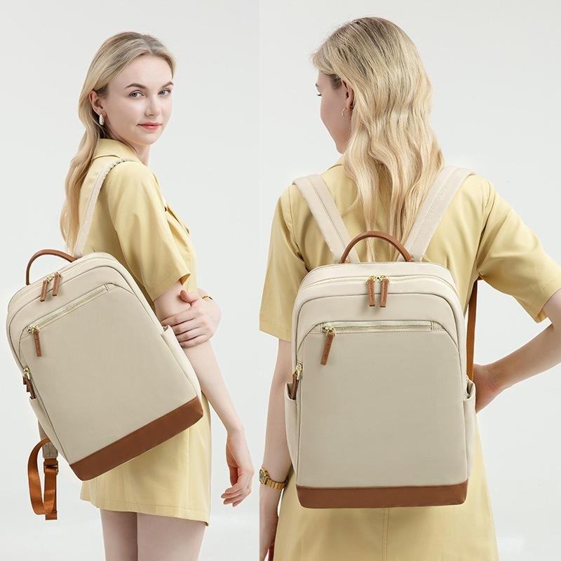 Large Capacity Laptop Backpack for Women 2026 New Style Simple Commuter Daypack College Student Bookbag 15.6 Inch Water Resistant