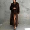 2026 Fashion Faux Fur Loose Long Coat with Thick and Warm Outer Layer