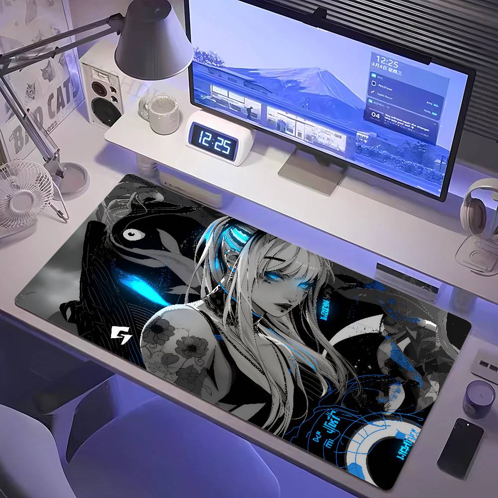 Anime Mask Girl Mouse Pad YUki Aim Gaming Speed Mouse Mat Game Premium Mousepad Gamer E-Sports Desk Mat Computer Keyboard Mats2