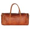 Vintage Genuine Goat Leather Duffel Travel Gym Weekend Overnight Bag