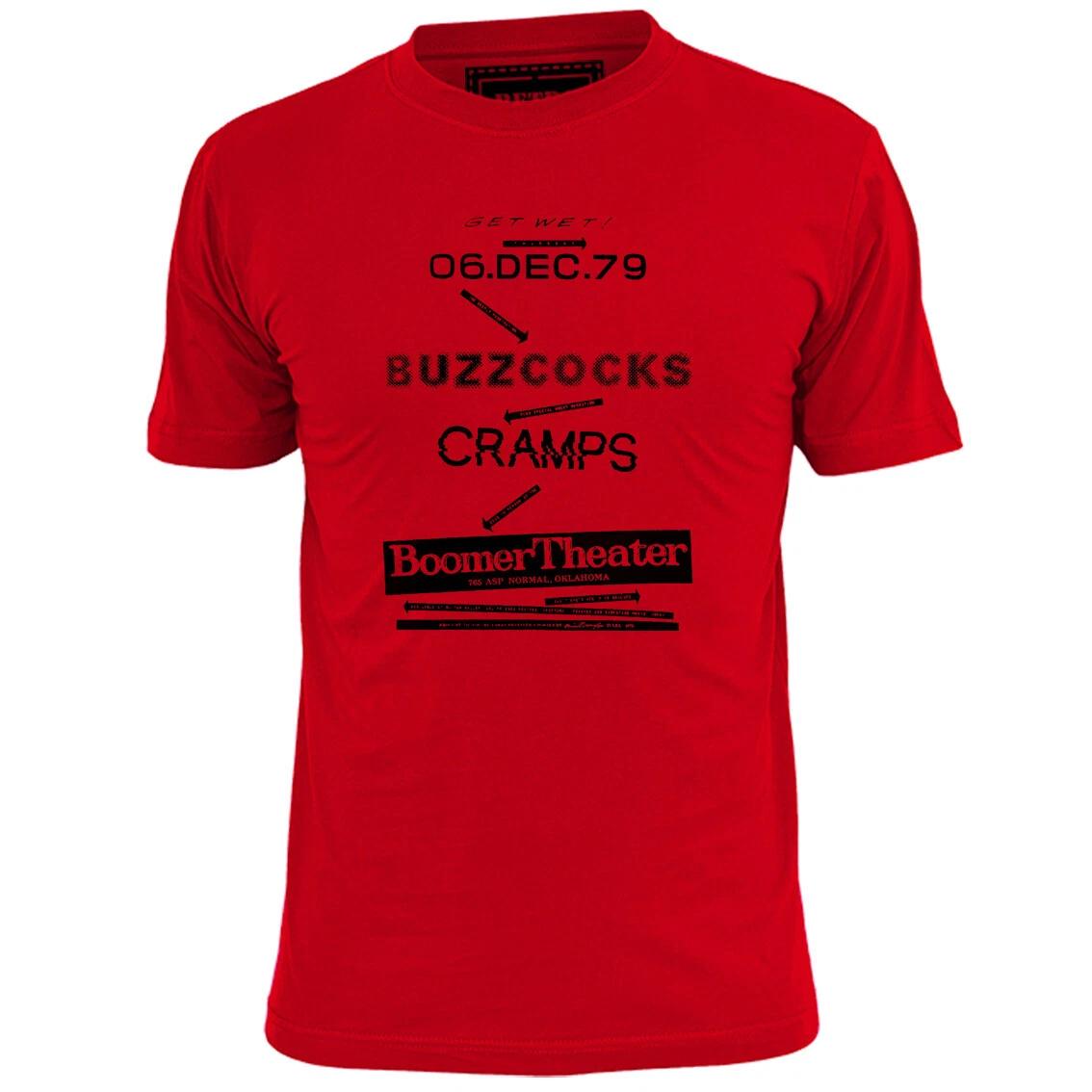 Mens Buzzcocks Cramps Inspired Gig Poster T shirt Punk Pistols Ruts Clash S