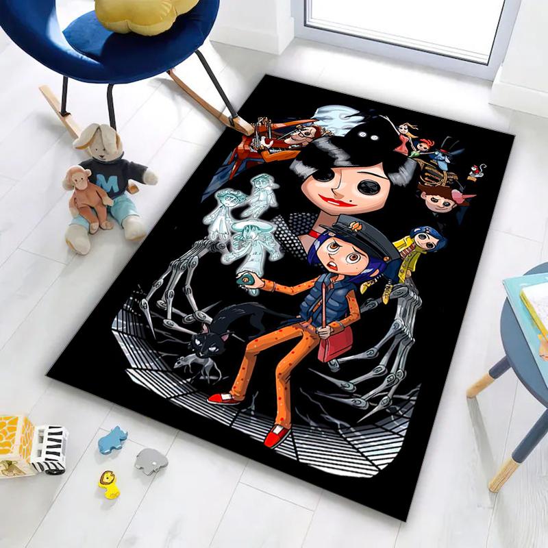 1PC Coraline Rug - home decoration Carpet For Living Room Bedroom Flooring Computer Chair Area Rug