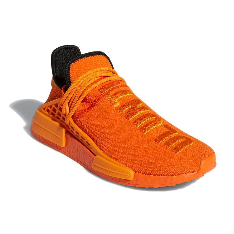 Pharrell x adidas NMD Human Race Orange Baskets Unisexe Orange Vif Noir Core GY0095