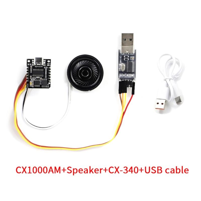 MP3 Voice Chip with Easy Microcontroller Control Supports MP3 and WAV Decoding for Toy and Home Automation