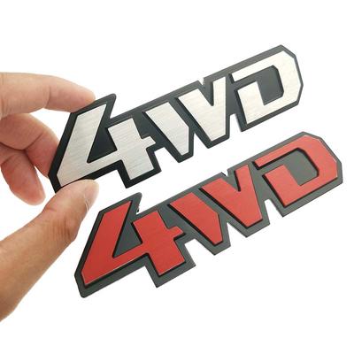 3D Auto Car Styling Chrome Metal Sticker 4WD Emblem Badge Rear Decal Logo for Impreza 4X4 Off Road SUV 4WD
