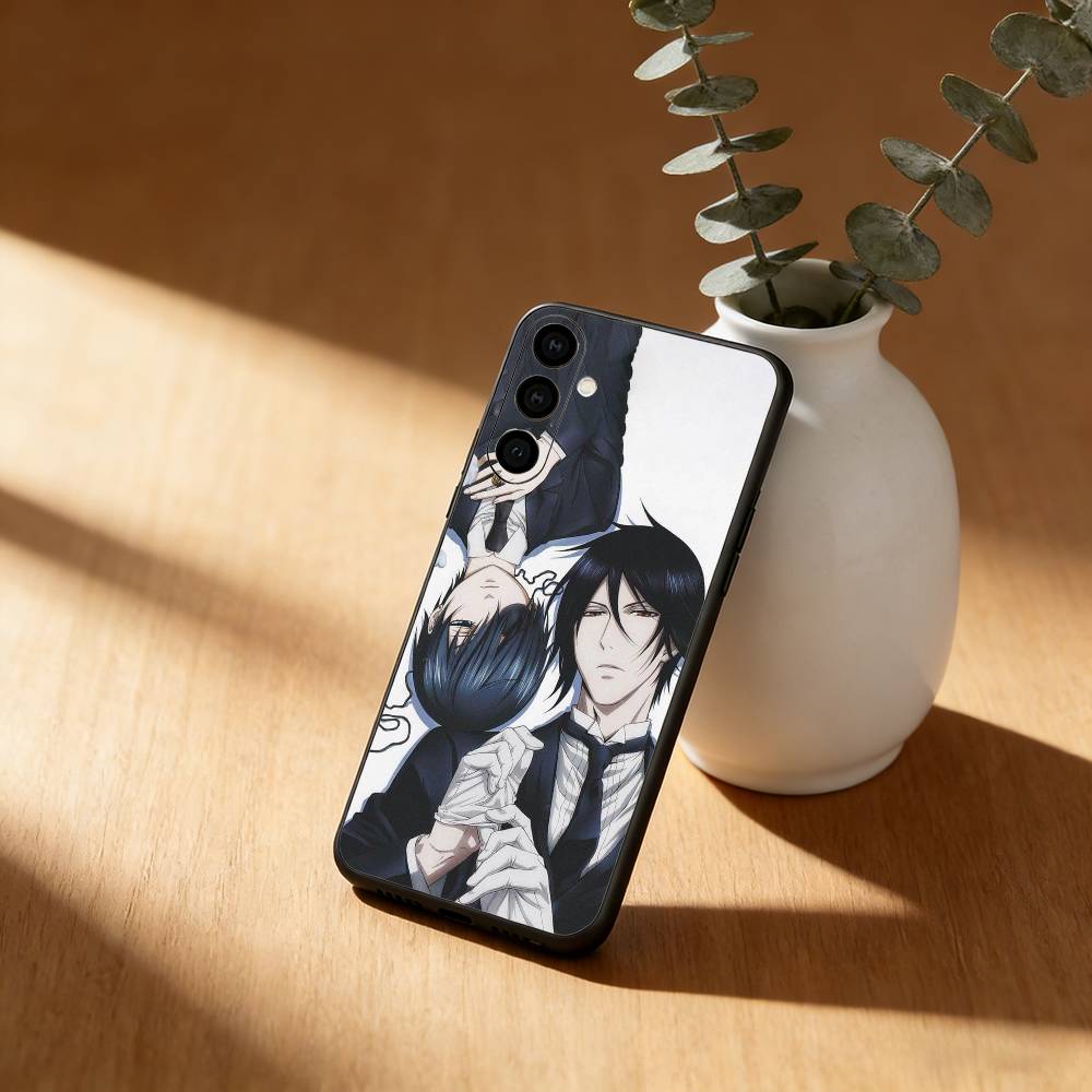 Anime B-Black B-Butler Phone Case For Samsung Galaxy A91,80,73,72 ,71,53,52,32 ,31,22,21s,20,Soft Black Case Samsung a41