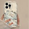Handyhülle Für iPhone 17 Air 16 15 14 13 12 11 Pro Max 17 Pro 16e 15 Plus 13 Mini TPU Blumen Goldene Lotus Hülle Silikon