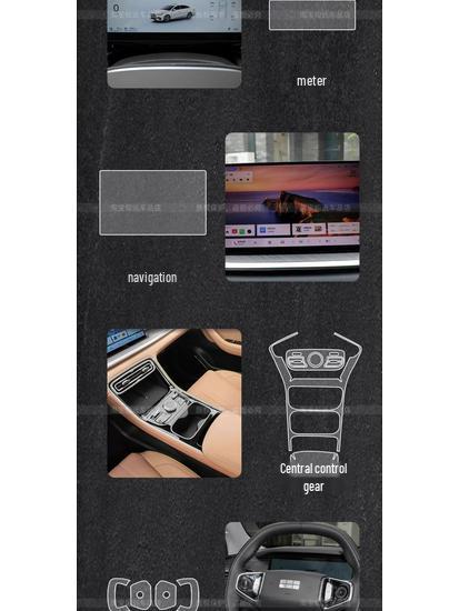 Tank 400 Hi4t Tempered Glass Protective Film: Fits 26 Models, Z Instrument Panel & Central Control Display