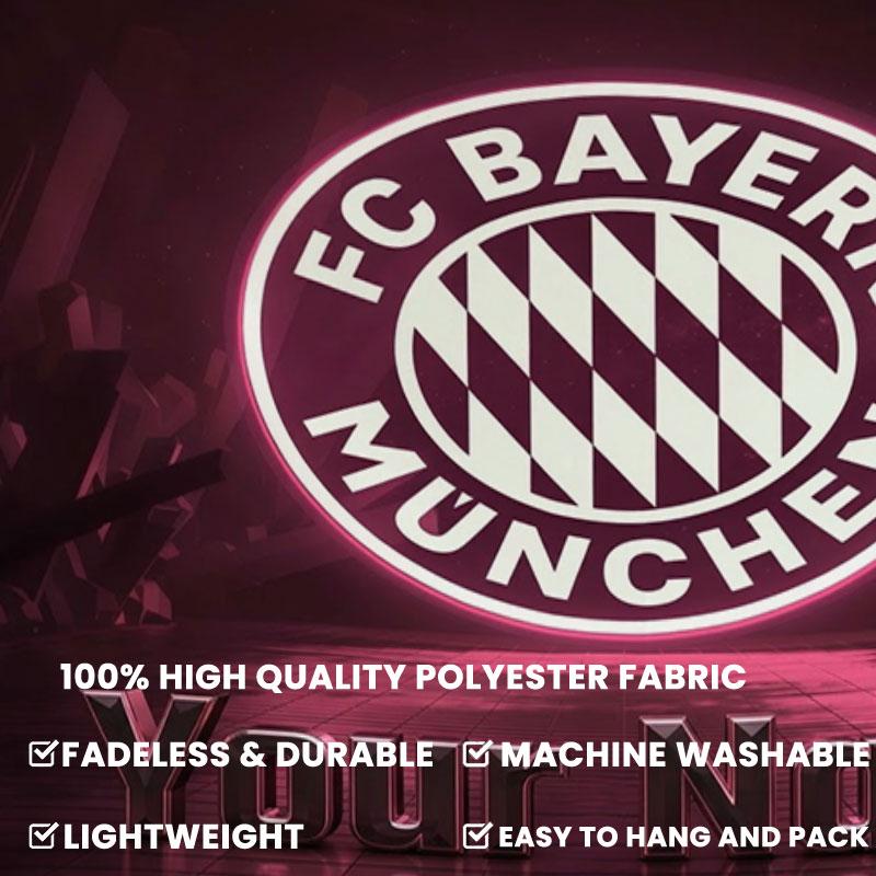 FC Bayern Munchen Custom Name Wall Tapestry Aesthetic Wall Hanging Printed Fabric Blanket Decorative Tapestries for Bedroom Living Room Home Decor