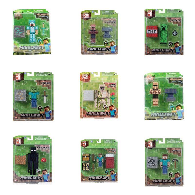 Minecraft Puslespils Actionfigurer Samling Høj Kvalitet Boligdekoration Og Gave Til Spillere