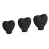 3pcs Makeup Brush Cover Portable Silicone Hrt Shaped Cosmetic Brush Guard   for Women Girls