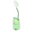 Kids Reading Light Cute Design USB Charging Warm Light 360 Degrees Gooseneck Adjustment Safe Material Kids LampGreen