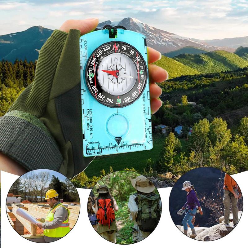 Lightweight Camping Compass For Hiking Precise Portable Orienteering Compass Multifunctional Educational Aid Navigation Tool