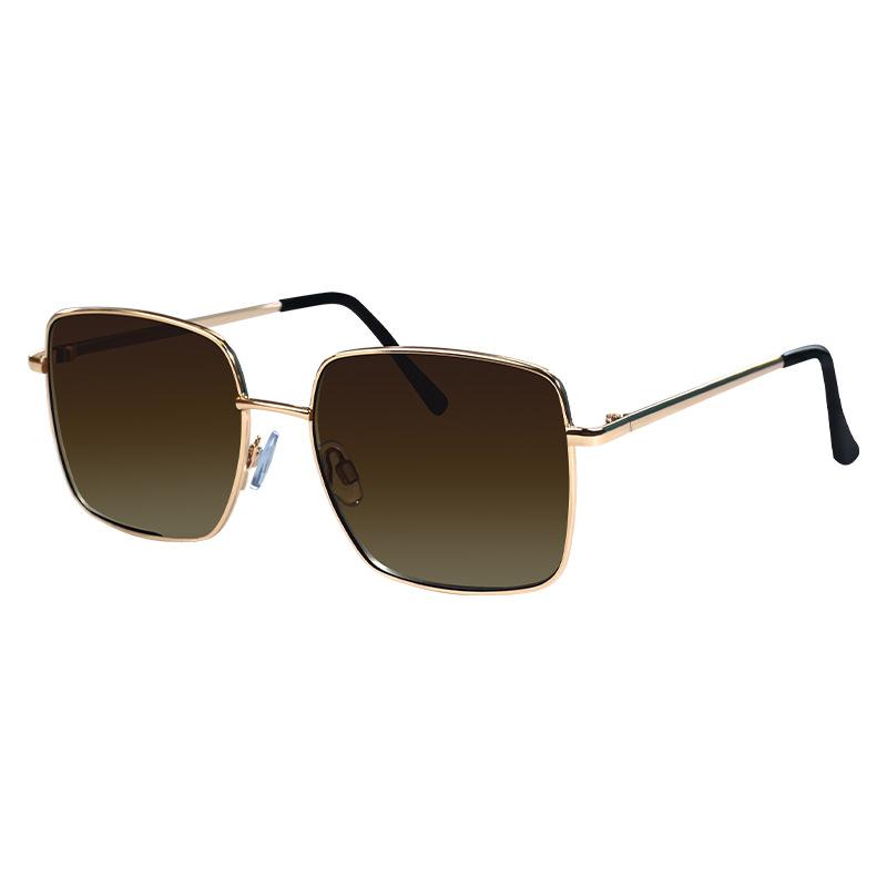 Sunglasses Women'S High-End Face Small Travel Shading Uv-Proof Sunglasses Square Large-Frame Metal Sunglasses