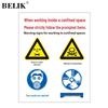 BELIK PVC Confined Space Safety Warning Sign