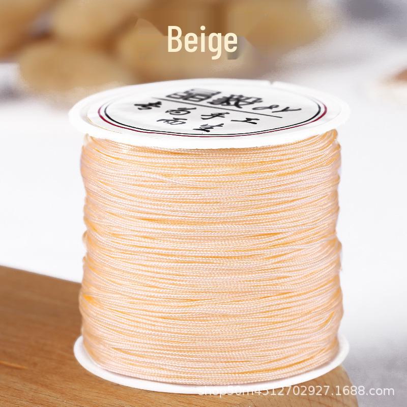 Taiwan Jade Line No. 72: 50m Hand-Woven DIY Rope for Jewelry and Beading