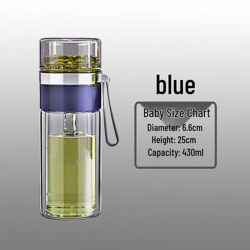 Shanggqi Double-Layer Tea Infuser Glass Bottle