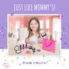 Pretend Play Fake Makeup Set for Little Girl Princess Kids Makeup Kit for Toddlers Girls Beauty with Polka Dot Handbag Set
